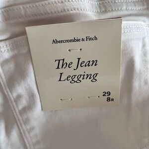 Maternity Abercrombie & Fitch White Jean Legging